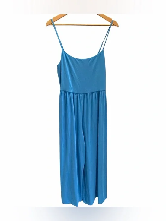 Aritzia Wilfred Market Blue Jumpsuit Wide Leg size L - Picture 3 of 7